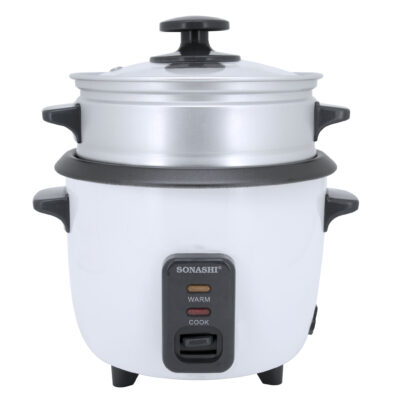 Rice Cooker With Steamer 600 ml 350 W SRC-306 White/Grey
