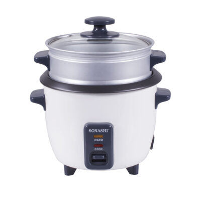 Rice Cooker With Steamer 1 L 400 W SRC-310 White/Grey