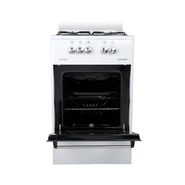 Gas oven with 4 burners