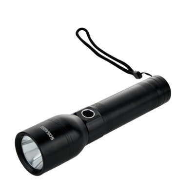Rechargeable LED Torch With Power Bank Function SLT-386 Black
