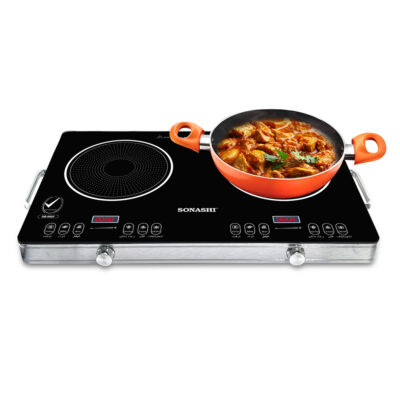 Infrared Double Ceramic Cooker With LED Display & Touch Control SIS-017C Black